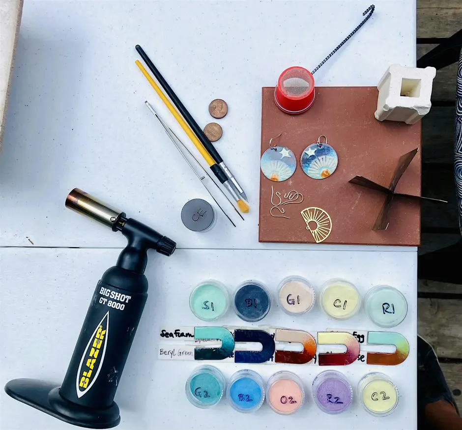 Torch-Fired Enamel Earring Workshop w/ Alaskan artist Ashley Lohr